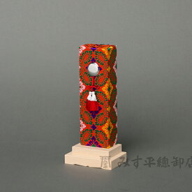 霊代 金襴 房カガミ付 クリダシ 高さ 4寸(12cm)～7寸(21cm) 神棚 モダン シンプル 位牌 木曽桧 日本製 国産 神道 神式 霊璽 れいじ 職人手作り