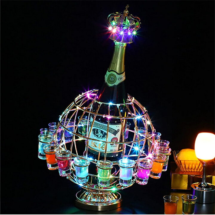 楽天市場】テキーラ地球儀 LED酒グラスワインラック テキーラ 観覧車 