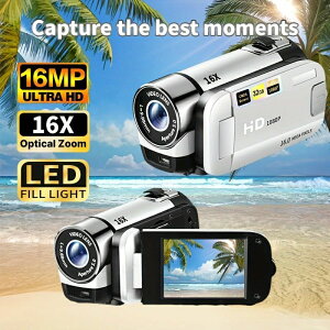 �A�b�v�O���[�hLED�t���b�v�X�N���[���J����-DVA90�F16�{�f�W�^���Y�[���A1080P�A2.4�C���`�f�B�X�v���C�AHD�L�p�A�w�������ʐ^���r�f�I�B�e�A���O�B�e