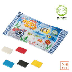 【5個セット】 シヤチハタ かんてんねんど しろ あか あお くろ きいろ 140g 各色1個ずつ 5個