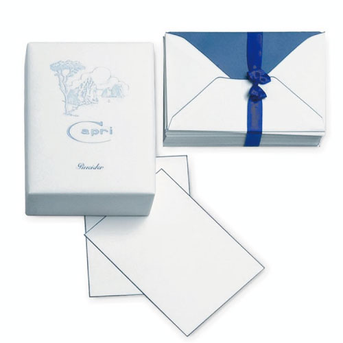 最大75%OFFクーポン カラーが選べるレターセット Pineider ピネイダー Capri ２５枚のカードと２５枚の封筒のレターセット 送料無料 ラッピング無料Box 新品 envelopes cards 25 15.3×11 of +