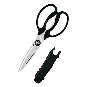 【ゆうパケット発送・送料込み】 プラス フィットカットカーブ 多機能料理はさみピスタチオグリーン/マッシュルームホワイト/ブラックあんしん分解設計 丸ごと水洗い可能 食洗機対応 は