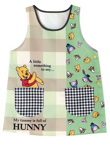 【メール便送料無料!】 エプロン 保育士 ディズニー キャラクター プリント仕様 ズートピア モンスターズインク プーさん ベイマックス M-L