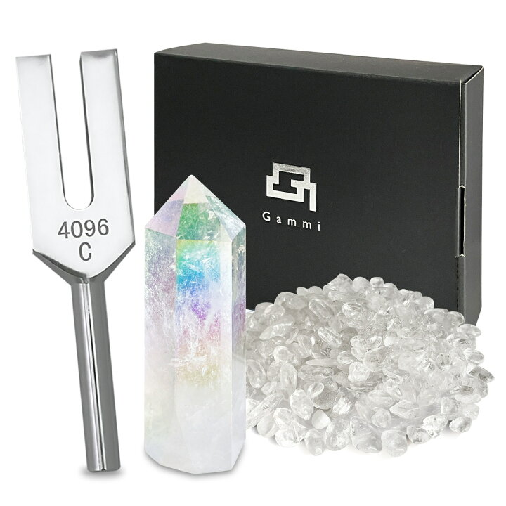 楽天市場】【さざれ水晶200g付き】音叉 クリスタルチューナー 4096hz 
