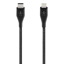 Belkin USB-C to ライトニングケーブル iPhone 13 mini / Pro / Pro Max / 12 / SE / 11 / XR 対応 急速充電 超高耐久 MFi認証 PD対応 1.2m ブラック DuraTek Plus F8J243BT04-BLK-A