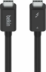 Belkin USB-Cケーブル Thunderbolt 4/USB4 100W 40Gbps高速データ転送 8K対応 M1 MacBook/iPad Pro/iMac/EVO Windows対応 インテル認証 USB-IF認証