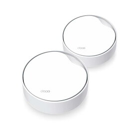 TP-Link Wi-Fi 6 ルーター メッシュWi-Fiシステム wifi中継 ビジネス メッシュWi-Fi無線LANルーター スマートホーム 【2.5GB WAN/LAN PoEポート搭載】 AX5400 Deco X50PoE 2ユニット