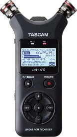 TASCAM タスカム DR-07X USB オーディオインターフェース搭載 ステレオ リニアPCMレコーダー ハンディレコーダー USBマイク Youtube ASMR 24bit 96kHzハイレゾ