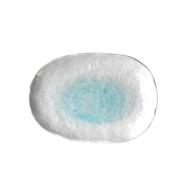 【300円OFFクーポン】オーバルM 銘々皿 楕円 モノクロ ホワイト ブラック ピンク ブルー 食器 美濃焼 陶器 器 取皿 プレート 和食器 日本 職人 ひわれ 変形 おしゃれ 国産 カフェ風 シンプル 電子レンジ対応 食洗器対応 見谷陶器 みたにとうき