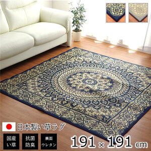 �ėp ���� ���O�}�b�g/�O�~ �T�[�N�� �l�C�r�[ 191×191cm �����` ���{�� �R�� �h�L �h�� ���x���� �z�b�g�J�[�y�b�g�Ή����NG