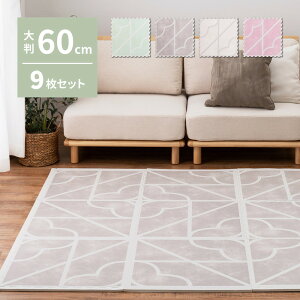 �������ȃ��g���f�U�C�� �W���C���g�}�b�g �L�����X ��60×60cm �唻 9������ ����OK �T�C�h�p�[�c�t�� �z�b�g�J�[�y�b�g�Ή� ���g�[�Ή� �h���΍� �������@������