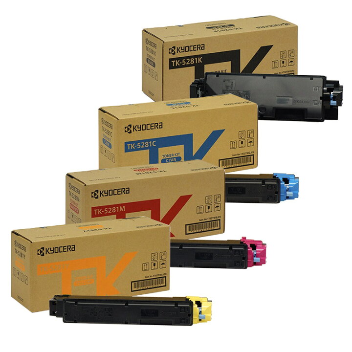 楽天市場】【純正品】 京セラ KYOCERA TK-5281K/TK-5281C/TK-5281M/TK 