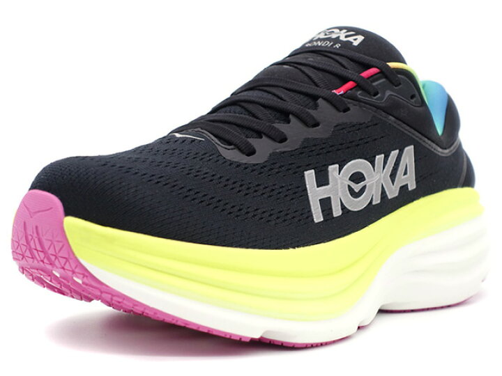 楽天市場】HOKA [ホカ ボンダイ8] BONDI 8 BLACK/CITRUS GLOW (1123202 