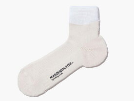 MARQUEE PLAYER [マーキープレイヤー ハイブリッドリブソックスSS メイドインジャパン グローインザダーク]　HYBRID RIB SOCKS SS "Made in JAPAN" "GLOW IN THE DARK"　IVORY WHITE (9028)
