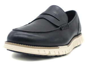 COLE HAAN [R[n[ [Oh}X^[hyj[[t@[]@ZEROGRAND REMASTERED PENNY LOAFER@BLACK/NATURAL TAN/IVORY (C40492)