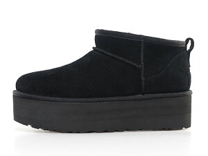 UGG [�A�O �E�B�����Y�N���V�b�N�E���g���~�j�v���b�g�t�H�[��]�@W CLASSIC ULTRA MINI PLATFORM�@BLACK (1135092-BLK)