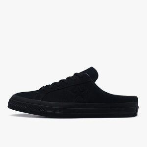 CONVERSE [�R���o�[�X �����X�^�[�X�E�F�[�h �~���[��]�@ONE STAR SUEDE MULE�@BLACKMONOCHROME (33702981)