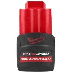 M12HB2.5JP　●ミルウォーキー M12 2.5AH パワーブーストバッテリー【送料無料!（沖縄・離島配送不可）】