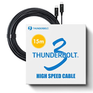 Pasidal(pV_) Thunderbolt3 Active Optical Cable 15m T_[{g3 P[u 40Gbps CeFؕi