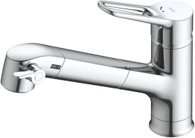 （東証上場の安心企業）新品・在庫ありLIXIL(リクシル) INAX キッチン水栓 浄水器内蔵シングルレバー混合水栓 ハンドシャワー付 (水栓 + 浄水カートリッジ 1本) PFAS/PFOS/PFOA除去対応 RJF-1071Y　送料無料(沖縄、離島配送不可）
