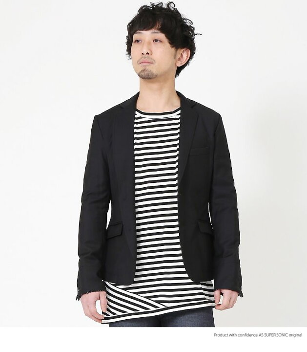 楽天市場】ジャケット テーラードジャケット TR素材ドットカフス  