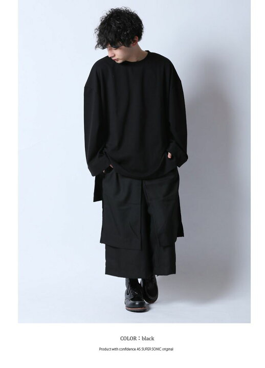 カットソー 紐ギャザー As Sonic Super メンズ モード系 人気ブランドの新作 メンズ