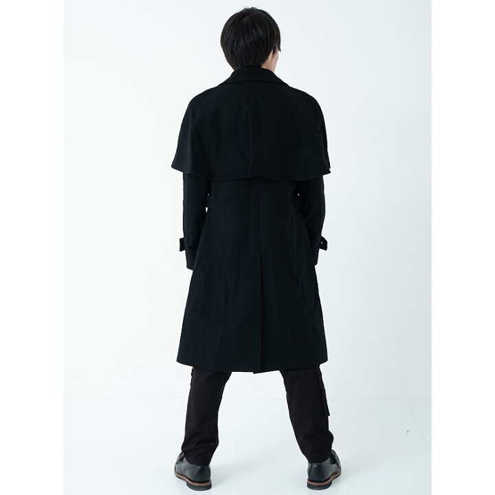 大人気新作 ケープコート メンズ モード系 マントコート ダブルコート ウールコート As Super Sonic Sportingoutlook Com