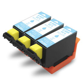 【KUI-LC-L・ライトシアン・3個セット】エプソン 互換 インクカートリッジ 増量版 ICチップ 残量表示検知機能付き 安心2年保証 KUI KUI-L KUI-LC-L 染料インク
