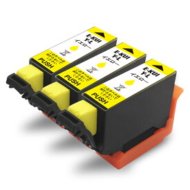 【KUI-Y-L・イエロー・3個セット】エプソン 互換 インクカートリッジ 増量版 ICチップ 残量表示検知機能付き 安心2年保証 KUI KUI-L KUI-Y-L 染料インク