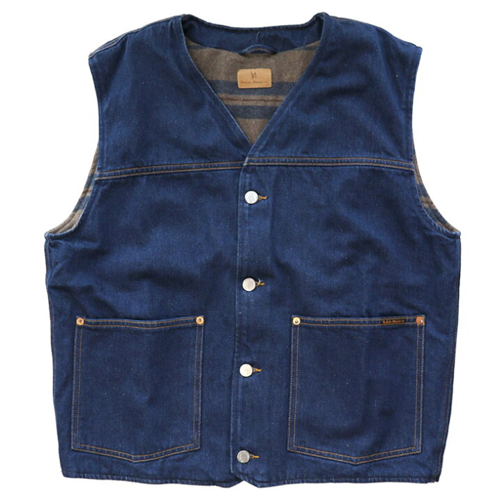 楽天市場】Nudie Jeans ヌーディージーンズ デニムベスト HarryRinse 