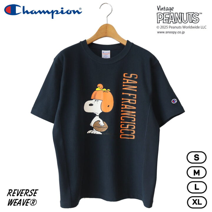 楽天市場】Champion チャンピオン Champion×PEANUTS プリント半袖T 