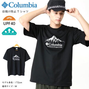 Columbia �R�����r�A ���Ă��h�~ T�V���c ���� �����Y Urban Hike Graphic SS Tee �A�[�o���n�C�N�O���t�B�b�N�V���[�g�X���[�uT�V���c �z������ UV�J�b�g �v�����g �����Y �j�� ���f�B�[�X ���� �t�� 