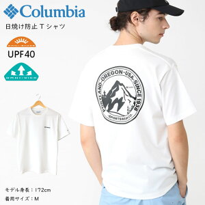 Columbia �R�����r�A ���Ă��h�~ T�V���c ���� �����Y Urban Hike Graphic SS Tee �A�[�o���n�C�N�O���t�B�b�N�V���[�g�X���[�uT�V���c �z������ UV�J�b�g �v�����g �����Y �j�� ���f�B�[�X ���� �t�� 