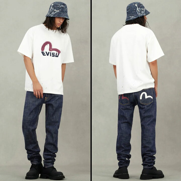 楽天市場】EVISU エヴィス 紅白カモメ ジーンズ カモメプリント 