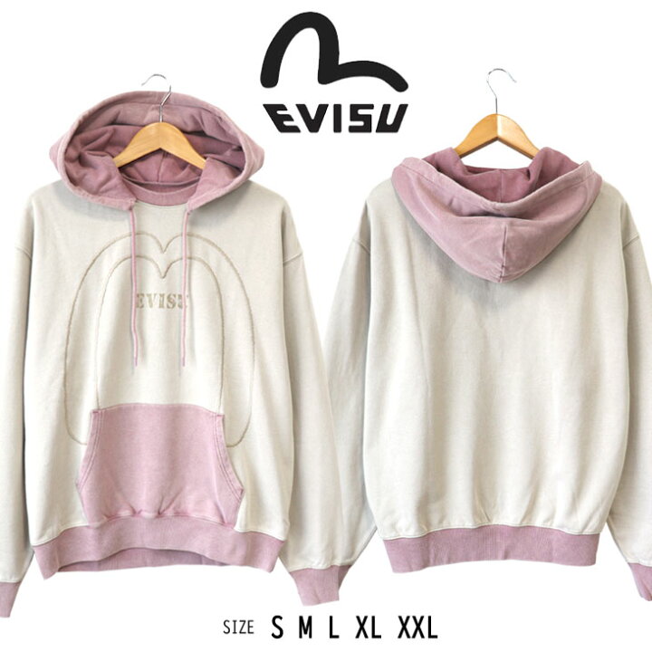 楽天市場】EVISU エヴィス レギュラーフィットフーディ カラー 