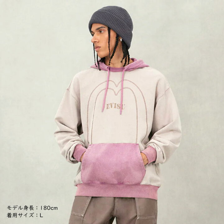 楽天市場】EVISU エヴィス レギュラーフィットフーディ カラー 