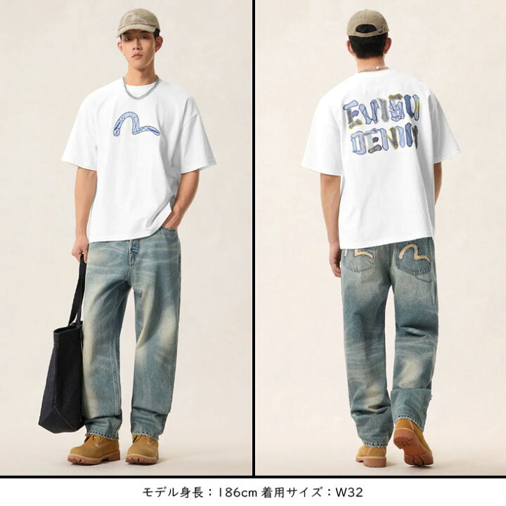 楽天市場】EVISU エヴィス ルーズフィット ジーンズ マルチポケット EVISU ルーズフィットジーンズ #2038 インディゴ