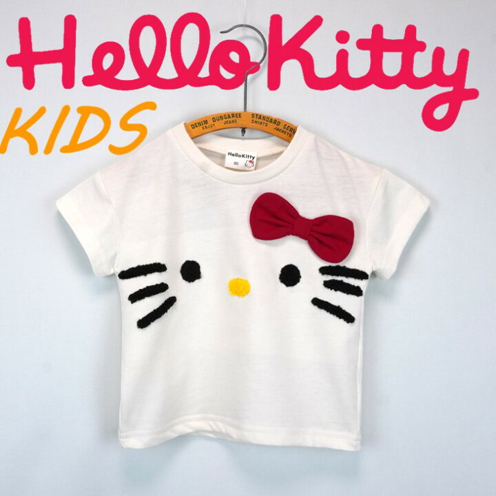 楽天市場】Hello Kitty ハローキティ KIDS BABY フェイス半袖T サガラ 