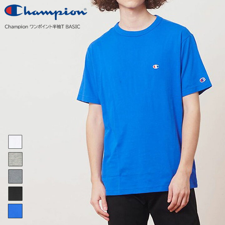 楽天市場】Champion チャンピオン ワンポイント半袖T BASIC メンズ T 