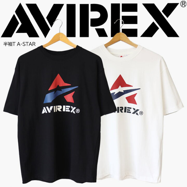 楽天市場】AVIREX アヴィレックス 半袖T A-STAR プリント フロント 