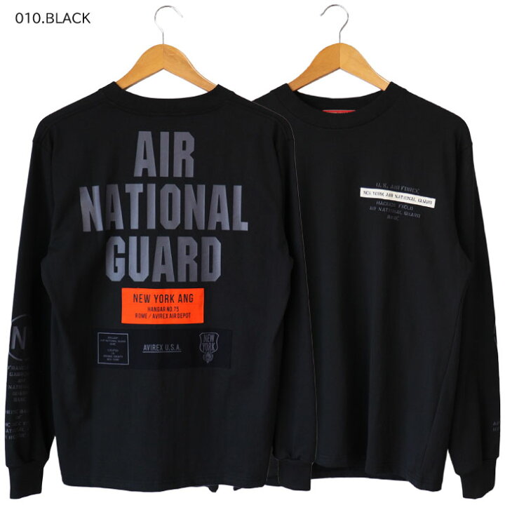 楽天市場】AVIREX アヴィレックス ロンT AIR NATIONAL GUARD ワッペン