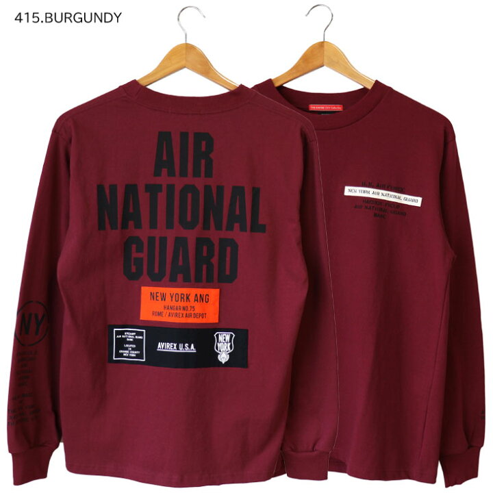 楽天市場】AVIREX アヴィレックス ロンT AIR NATIONAL GUARD ワッペン