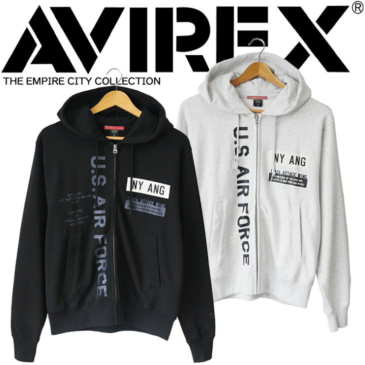 楽天市場】AVIREX アヴィレックス ジップパーカー AIR NATIONAL GUARD  