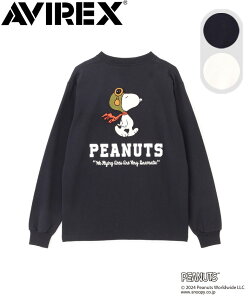AVIREX×PEANUTS R{ T s[ibc LONG SLEEVE TEE FLYING ACE Xk[s[ pCbg s[ibc  TKhJ  TVc ArbNX 100 ~ H AJW JWA ~^[ 