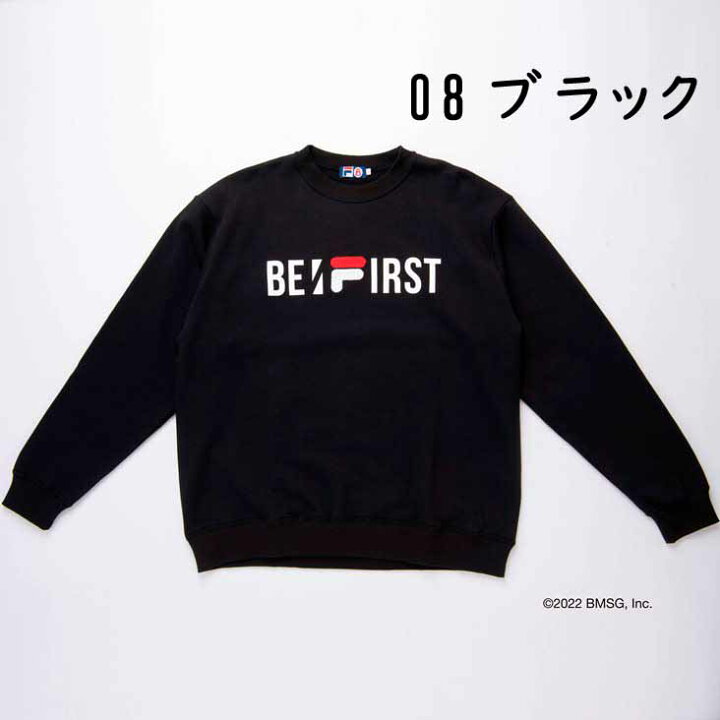 楽天市場】FILA フィラ BE:FIRST コラボ トレーナー クルーネック  