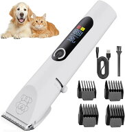 【獣医師監修】犬のバリカン ペット用バリカン 犬 猫 兼用 電動バリカン LCD ディスプレー 低騒音 軽量 U…