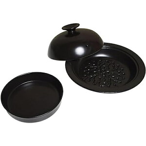 美濃焼の蒸し器 Slish(スリッシュ) (蒸し煮 黒)