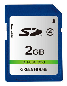 �O���[���n�E�X GH-SDC-D2G SD�J�[�h 2GB Class4 (4511677127984) GREEN HOUSE SD Card GHSDCD2G [02P05Nov16]