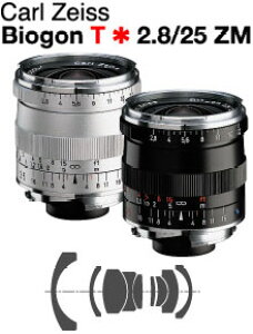 [3�N�ی��t]Carl Zeiss Biogon T*F2.8/25mm ZM Mount Lens �J�[���c�A�C�X ���C�JM�}�E���g�L�p�����Y [02P05Nov16]