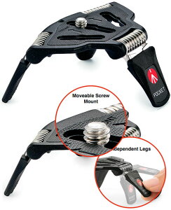 [Z]y[ւő-3zManfrotto |PbgOrL #MP3-BK(ubN)ɃJɎtĂyʂň肵BeT|[g}tbgPOCKETOr[02P05Nov16]